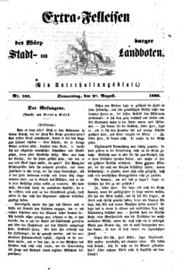 Extra-Felleisen (Würzburger Stadt- und Landbote) Donnerstag 27. August 1868