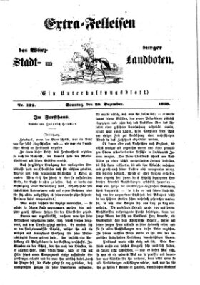 Extra-Felleisen (Würzburger Stadt- und Landbote) Sonntag 20. Dezember 1868
