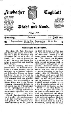 Ansbacher Tagblatt für Stadt und Land
