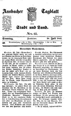 Ansbacher Tagblatt für Stadt und Land