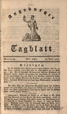 Augsburger Tagblatt Mittwoch 13. April 1831