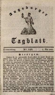 Augsburger Tagblatt Donnerstag 5. Mai 1831