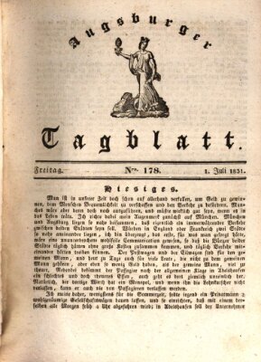 Augsburger Tagblatt Freitag 1. Juli 1831