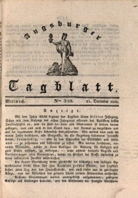 Augsburger Tagblatt Mittwoch 21. Dezember 1831