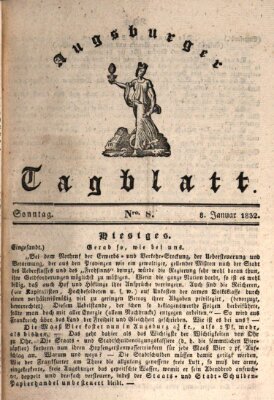 Augsburger Tagblatt Sonntag 8. Januar 1832