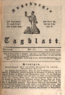 Augsburger Tagblatt Mittwoch 11. Januar 1832