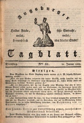 Augsburger Tagblatt Dienstag 31. Januar 1832