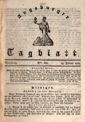 Augsburger Tagblatt Sonntag 19. Februar 1832