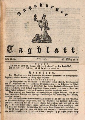 Augsburger Tagblatt Montag 26. März 1832