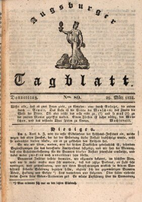 Augsburger Tagblatt Donnerstag 29. März 1832