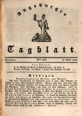 Augsburger Tagblatt Freitag 6. April 1832