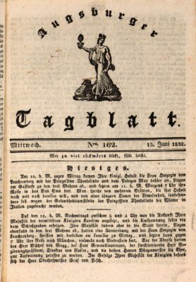 Augsburger Tagblatt Mittwoch 13. Juni 1832