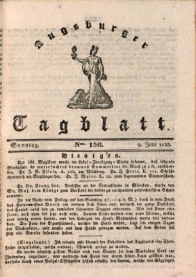 Augsburger Tagblatt Sonntag 9. Juni 1833