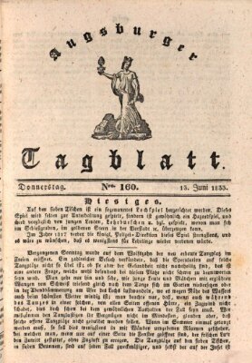 Augsburger Tagblatt Donnerstag 13. Juni 1833