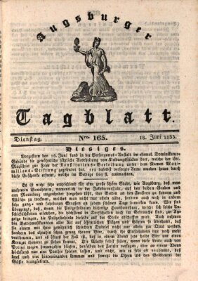 Augsburger Tagblatt Dienstag 18. Juni 1833