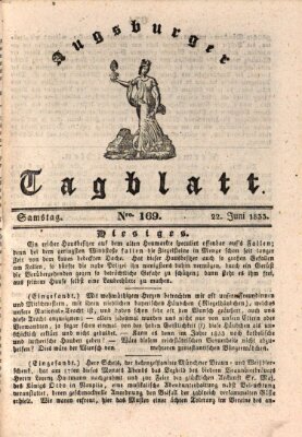 Augsburger Tagblatt Samstag 22. Juni 1833