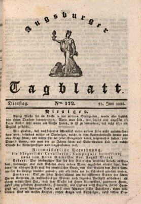 Augsburger Tagblatt Dienstag 25. Juni 1833