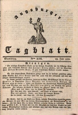 Augsburger Tagblatt Samstag 29. Juni 1833
