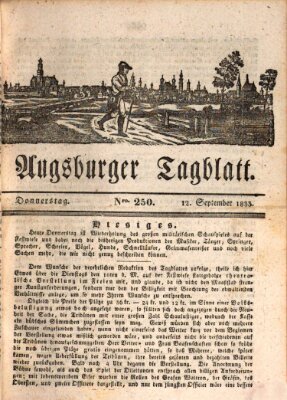 Augsburger Tagblatt Donnerstag 12. September 1833