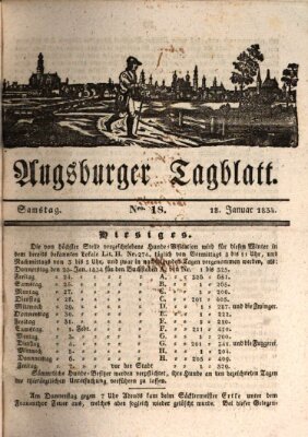 Augsburger Tagblatt Samstag 18. Januar 1834