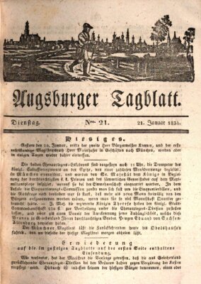 Augsburger Tagblatt Dienstag 21. Januar 1834