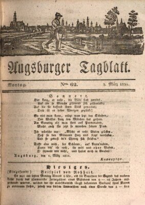 Augsburger Tagblatt Montag 3. März 1834