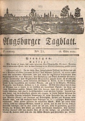 Augsburger Tagblatt Sonntag 16. März 1834