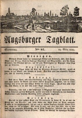 Augsburger Tagblatt Samstag 29. März 1834