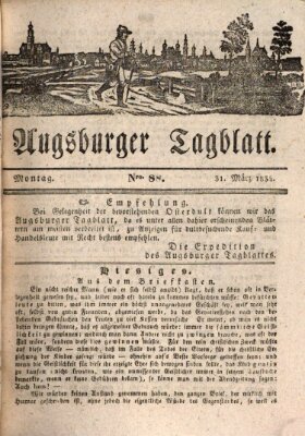 Augsburger Tagblatt Montag 31. März 1834