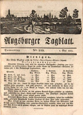 Augsburger Tagblatt Donnerstag 1. Mai 1834