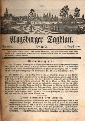 Augsburger Tagblatt Montag 4. August 1834