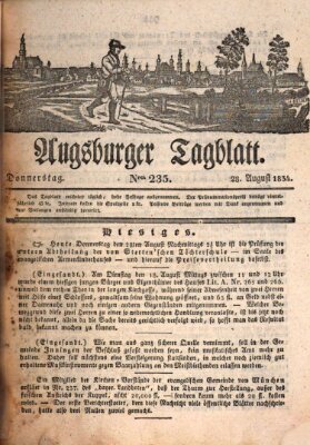 Augsburger Tagblatt Donnerstag 28. August 1834