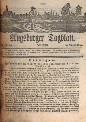 Augsburger Tagblatt Freitag 29. August 1834