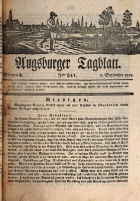 Augsburger Tagblatt Mittwoch 3. September 1834
