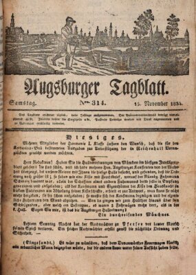 Augsburger Tagblatt Samstag 15. November 1834