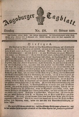 Augsburger Tagblatt Dienstag 17. Februar 1835