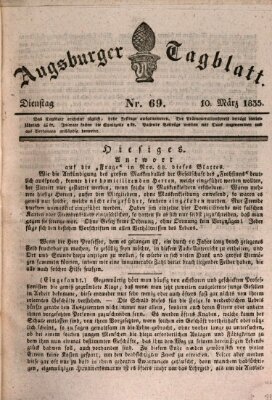 Augsburger Tagblatt Dienstag 10. März 1835