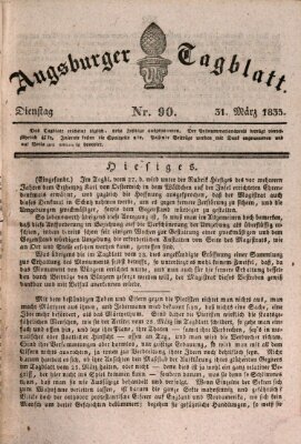 Augsburger Tagblatt Dienstag 31. März 1835