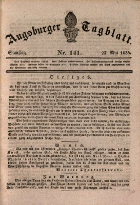 Augsburger Tagblatt Samstag 23. Mai 1835