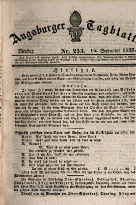 Augsburger Tagblatt Dienstag 15. September 1835