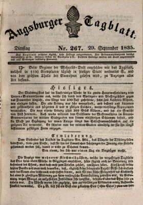 Augsburger Tagblatt Dienstag 29. September 1835