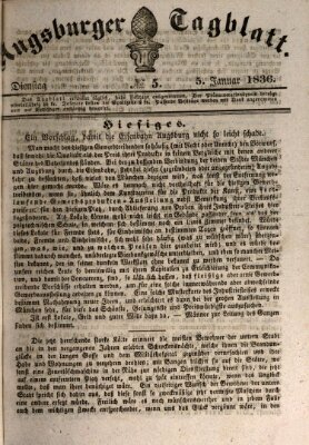 Augsburger Tagblatt Dienstag 5. Januar 1836