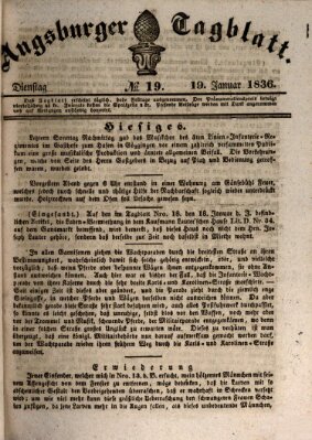 Augsburger Tagblatt Dienstag 19. Januar 1836