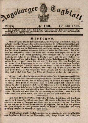 Augsburger Tagblatt Dienstag 10. Mai 1836