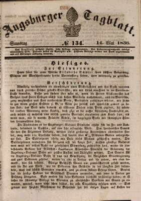Augsburger Tagblatt Samstag 14. Mai 1836