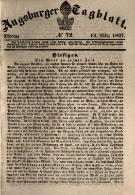 Augsburger Tagblatt Montag 13. März 1837