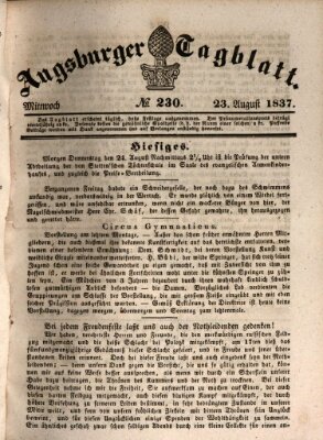 Augsburger Tagblatt Mittwoch 23. August 1837