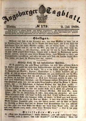 Augsburger Tagblatt Montag 2. Juli 1838