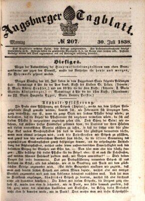 Augsburger Tagblatt Montag 30. Juli 1838
