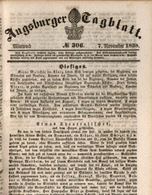 Augsburger Tagblatt Mittwoch 7. November 1838